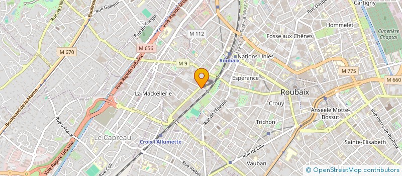 localisation de l'entreprise MONSIEUR LUDOVIC MASURELLE  ROUBAIX