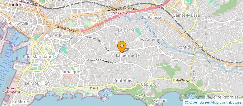 localisation de l'entreprise MONSIEUR LUDOVIC MAUGER  TOULON