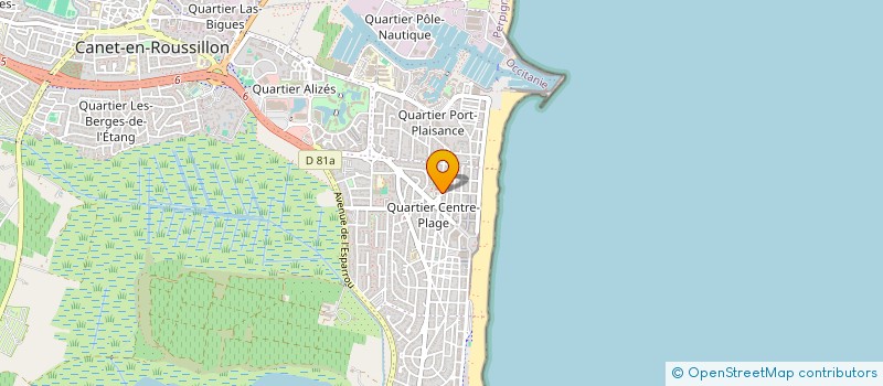 localisation de l'entreprise MONSIEUR LUDOVIC MAURIN  CANET-EN-ROUSSILLON