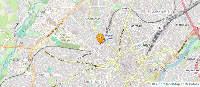 localisation de l'entreprise MONSIEUR LUDOVIC MAZABRAUD à LIMOGES