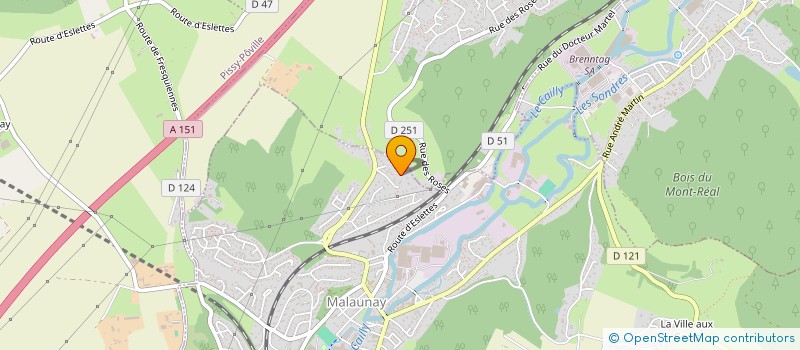 localisation de l'entreprise MONSIEUR LUDOVIC MAZET  MALAUNAY