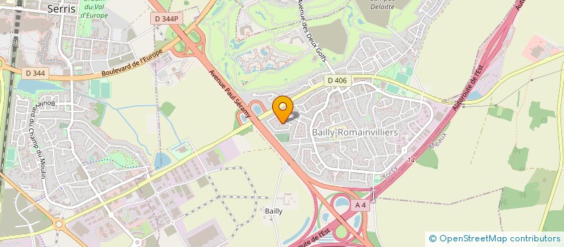 localisation de l'entreprise MONSIEUR LUDOVIC MBARA  BAILLY-ROMAINVILLIERS