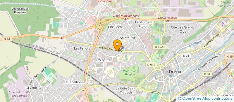 localisation de l'entreprise MONSIEUR LUDOVIC MBERYO MIABE à DREUX