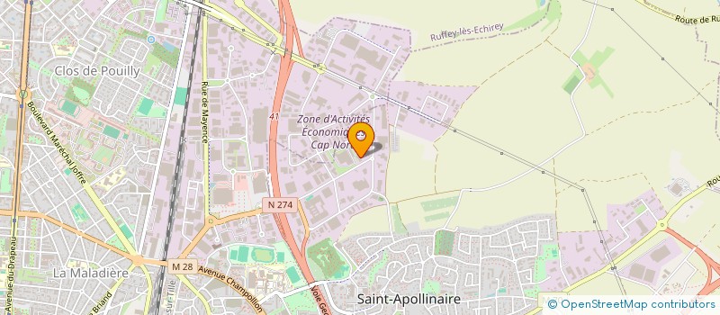 localisation de l'entreprise MONSIEUR LUDOVIC MEERT à SAINT-APOLLINAIRE