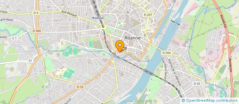 localisation de l'entreprise MONSIEUR LUDOVIC MEILLERAND à ROANNE