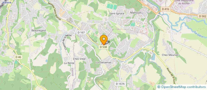 localisation de l'entreprise MONSIEUR LUDOVIC MENAGE à VIENNE