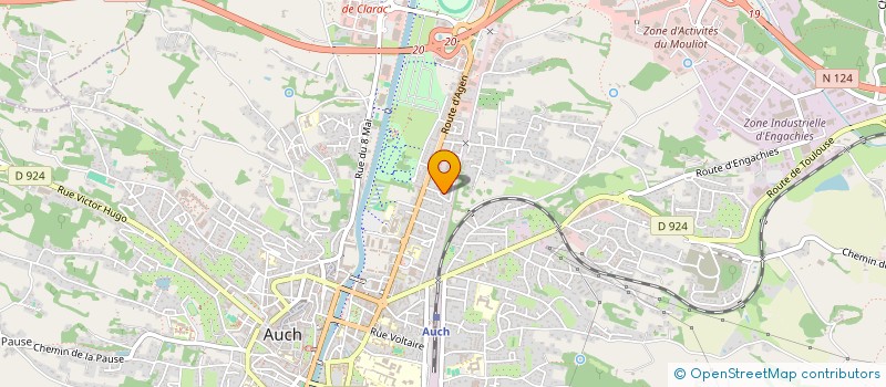 localisation de l'entreprise MONSIEUR LUDOVIC MENDEZ  AUCH