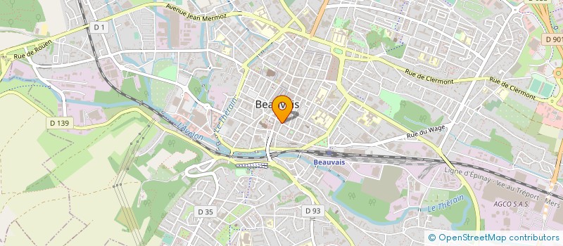 localisation de l'entreprise MONSIEUR LUDOVIC MENERAT à BEAUVAIS