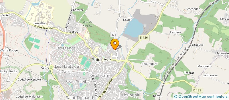 localisation de l'entreprise MONSIEUR LUDOVIC MENUET  SAINT-AVE