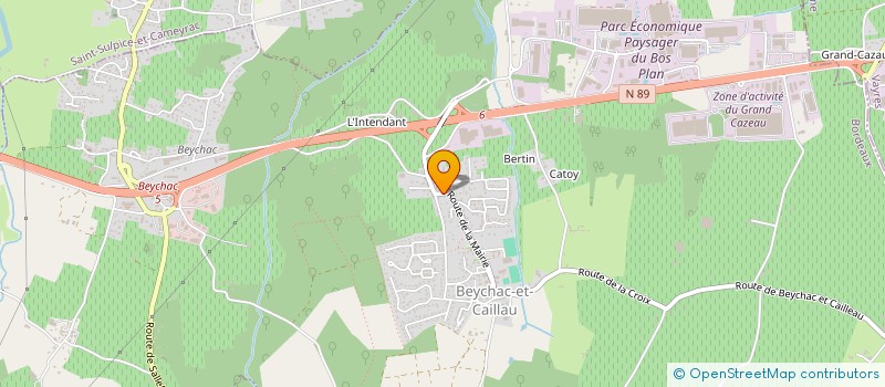 localisation de l'entreprise MONSIEUR LUDOVIC MERCHIER  BEYCHAC-ET-CAILLAU