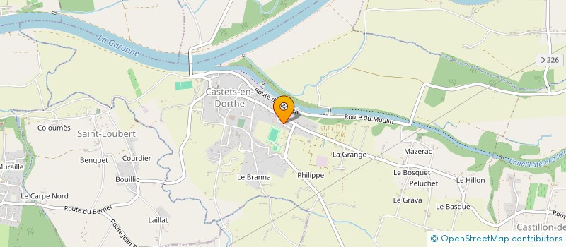 localisation de l'entreprise MONSIEUR LUDOVIC MERCIER  CASTETS ET CASTILLON