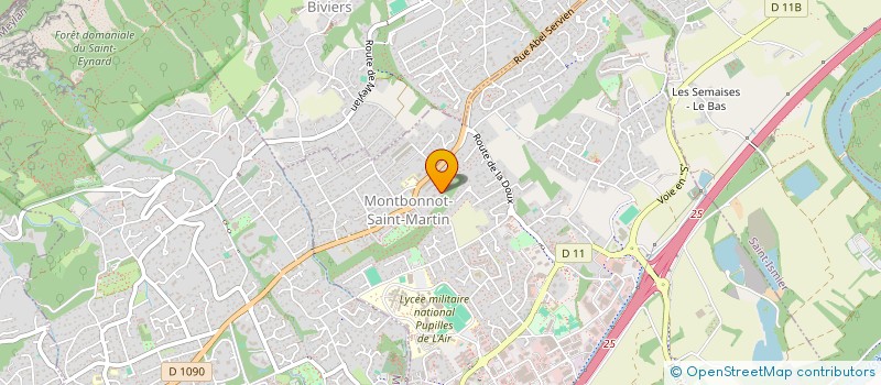 localisation de l'entreprise MONSIEUR LUDOVIC MERLE  MONTBONNOT-SAINT-MARTIN