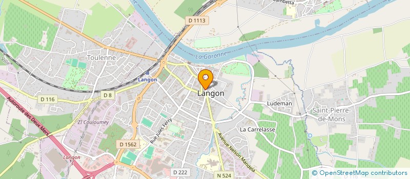 localisation de l'entreprise MONSIEUR LUDOVIC MERZEAU  LANGON