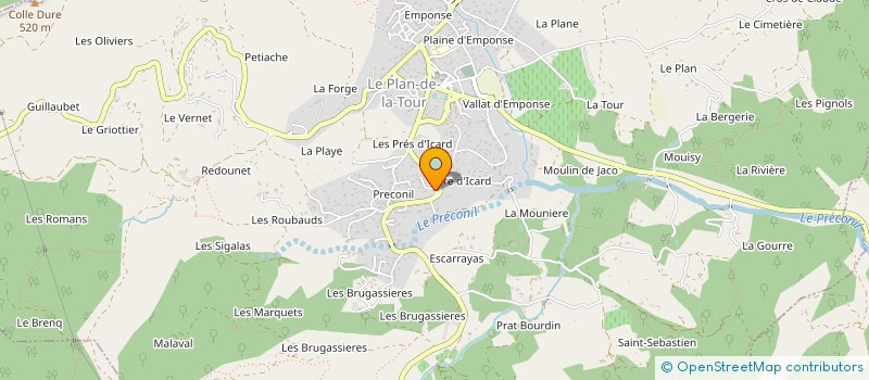 localisation de l'entreprise MONSIEUR LUDOVIC METHEE à LE PLAN-DE-LA-TOUR