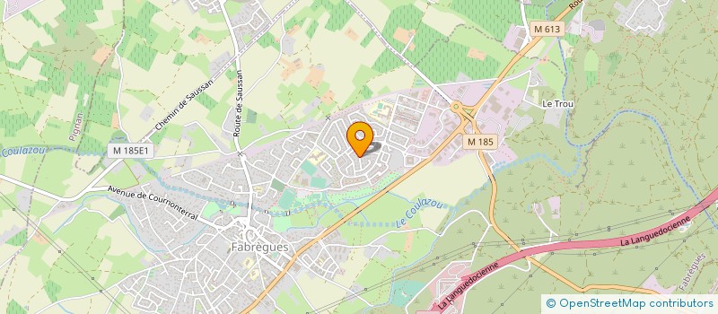 localisation de l'entreprise MONSIEUR LUDOVIC MEZIERE  FABREGUES