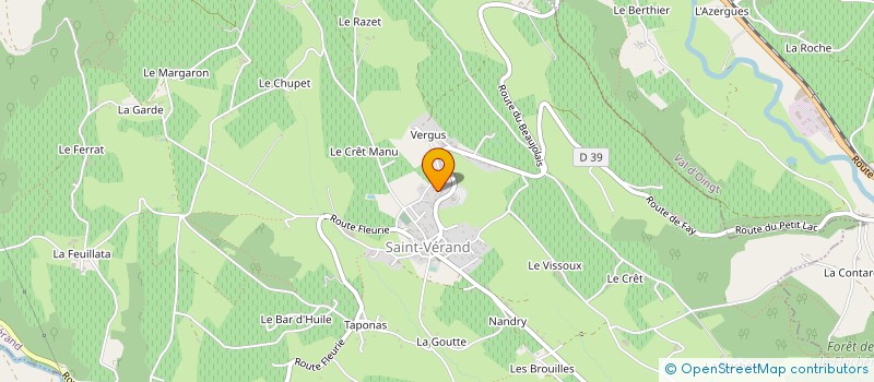 localisation de l'entreprise MONSIEUR LUDOVIC MICAUD  SAINT-VERAND