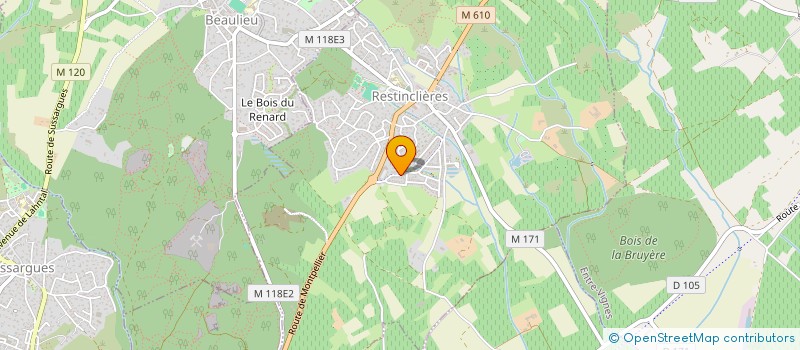 localisation de l'entreprise MONSIEUR LUDOVIC MICHEL  RESTINCLIERES