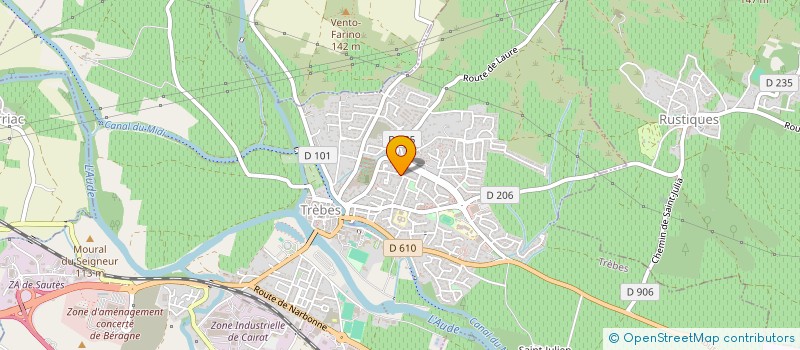 localisation de l'entreprise MONSIEUR LUDOVIC MIOTTE  TREBES