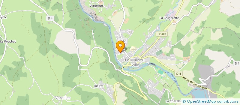 localisation de l'entreprise MONSIEUR LUDOVIC MOISSINAC  LE MALZIEU-VILLE