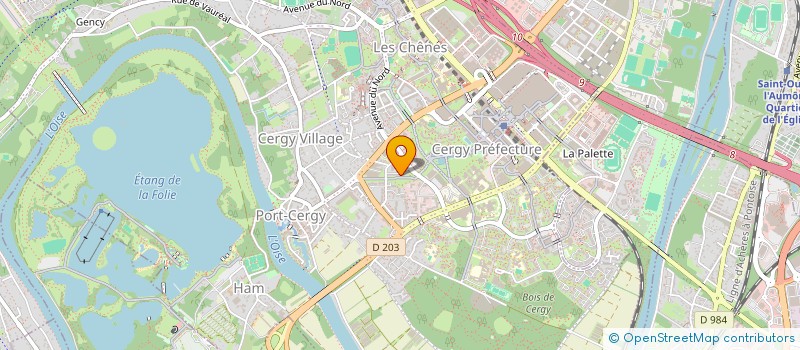 localisation de l'entreprise MONSIEUR LUDOVIC MOKTARY PAYDAR  CERGY