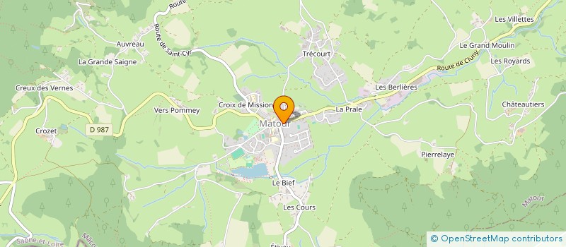 localisation de l'entreprise MONSIEUR LUDOVIC MOLLIER  MATOUR