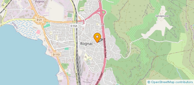 localisation de l'entreprise MONSIEUR LUDOVIC MONIN  ROGNAC