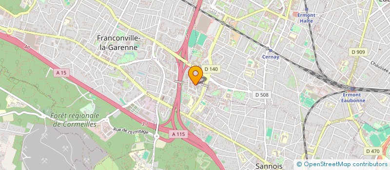 localisation de l'entreprise MONSIEUR LUDOVIC MONIRA  SANNOIS