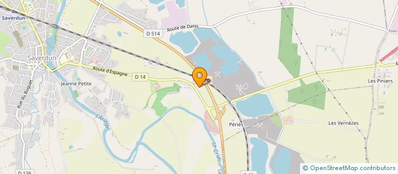 localisation de l'entreprise MONSIEUR LUDOVIC MONJO  SAVERDUN