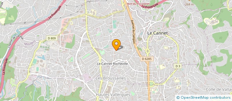 localisation de l'entreprise MONSIEUR LUDOVIC MONTANELLI à LE CANNET