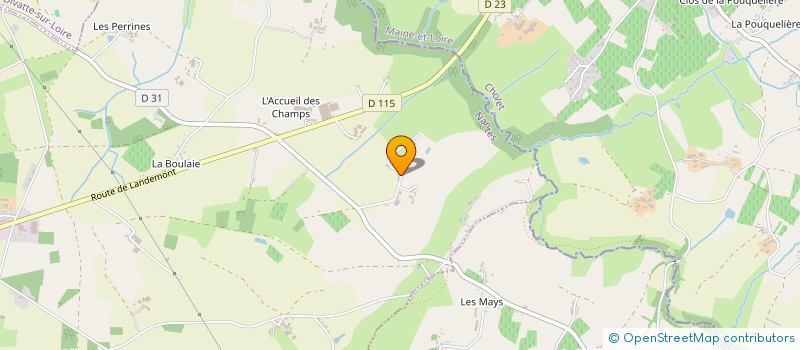 localisation de l'entreprise MONSIEUR LUDOVIC MOREAU  LE LOROUX-BOTTEREAU