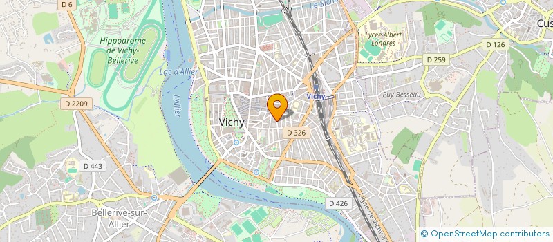 localisation de l'entreprise MONSIEUR LUDOVIC MORIN à VICHY
