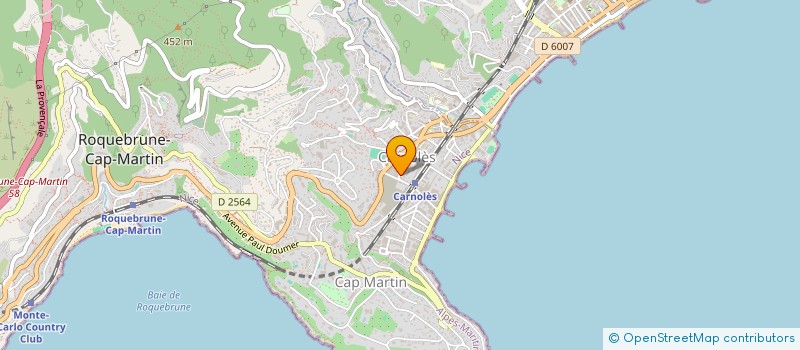 localisation de l'entreprise MONSIEUR LUDOVIC MORLET  ROQUEBRUNE-CAP-MARTIN