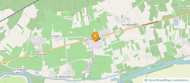 localisation de l'entreprise MONSIEUR LUDOVIC MORNAY  CHATILLON-SUR-CHER