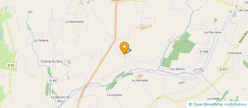 localisation de l'entreprise MONSIEUR LUDOVIC MOTIN  SOURDEVAL