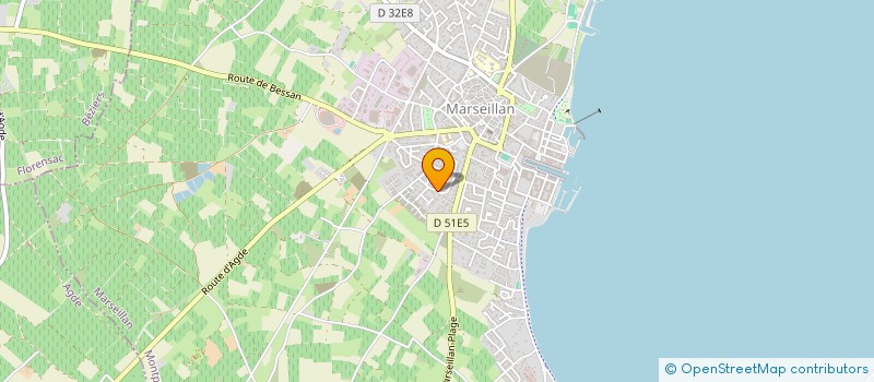 localisation de l'entreprise MONSIEUR LUDOVIC MOULIS à MARSEILLAN