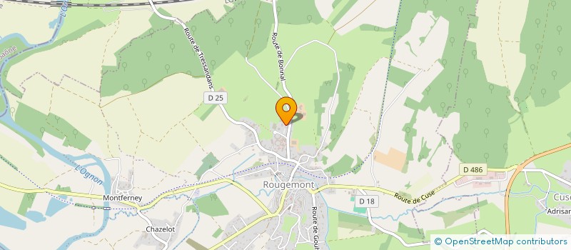 localisation de l'entreprise MONSIEUR LUDOVIC MOUREY à ROUGEMONT