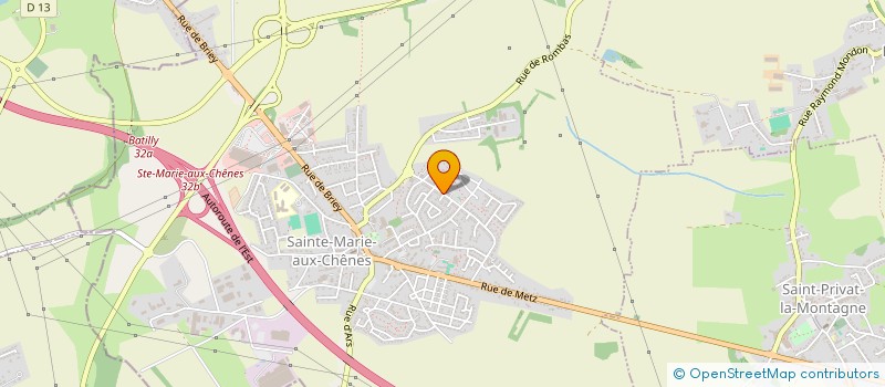 localisation de l'entreprise MONSIEUR LUDOVIC MURATORI  SAINTE-MARIE-AUX-CHENES