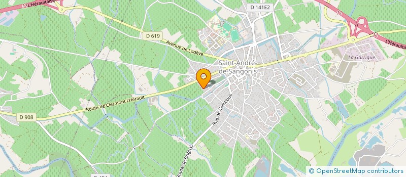 localisation de l'entreprise MONSIEUR LUDOVIC MURCIA  SAINT-ANDRE-DE-SANGONIS