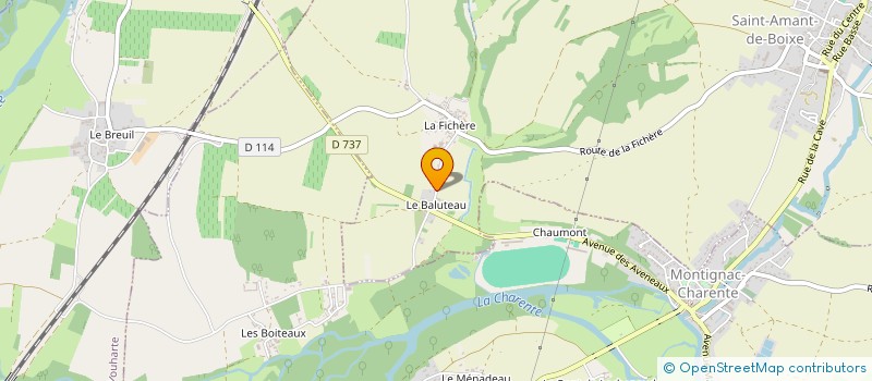 localisation de l'entreprise MONSIEUR LUDOVIC NAUDON à MONTIGNAC-CHARENTE
