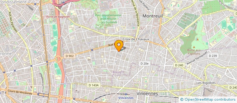 localisation de l'entreprise MONSIEUR LUDOVIC NENOT à MONTREUIL