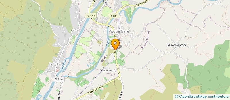 localisation de l'entreprise MONSIEUR LUDOVIC NEVISSAS  SAINT-MAURICE-D'ARDECHE