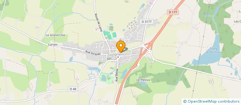 localisation de l'entreprise MONSIEUR LUDOVIC NIEL  GUIGNEN