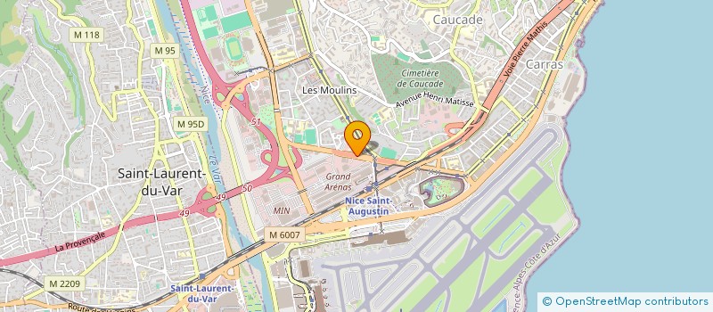 localisation de l'entreprise MONSIEUR LUDOVIC NIETO  NICE