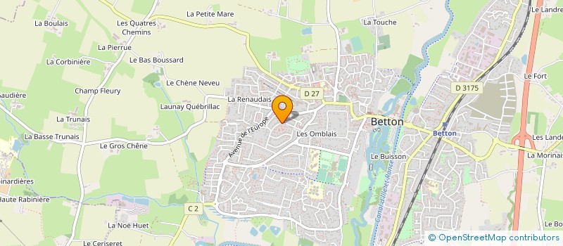 localisation de l'entreprise MONSIEUR LUDOVIC NOBLET  BETTON