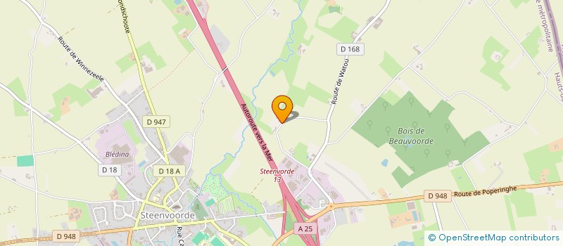 localisation de l'entreprise MONSIEUR LUDOVIC NUTTEN  STEENVOORDE