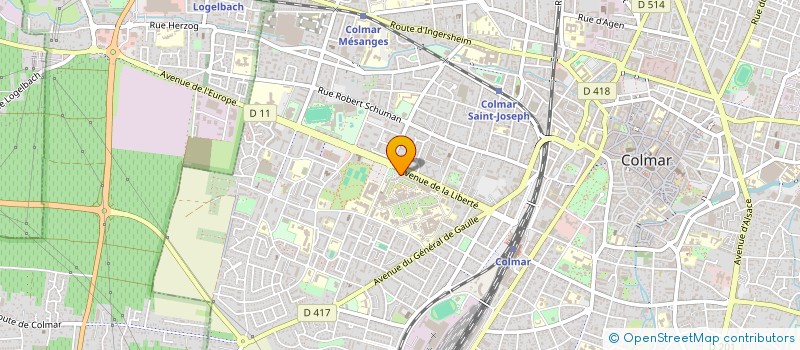 localisation de l'entreprise MONSIEUR LUDOVIC OBRINGER  COLMAR