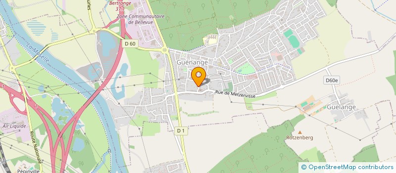 localisation de l'entreprise MONSIEUR LUDOVIC OBRIOT  GUENANGE