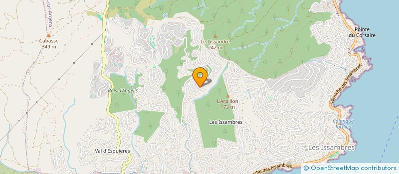 localisation de l'entreprise MONSIEUR LUDOVIC OLIVIER  ROQUEBRUNE-SUR-ARGENS