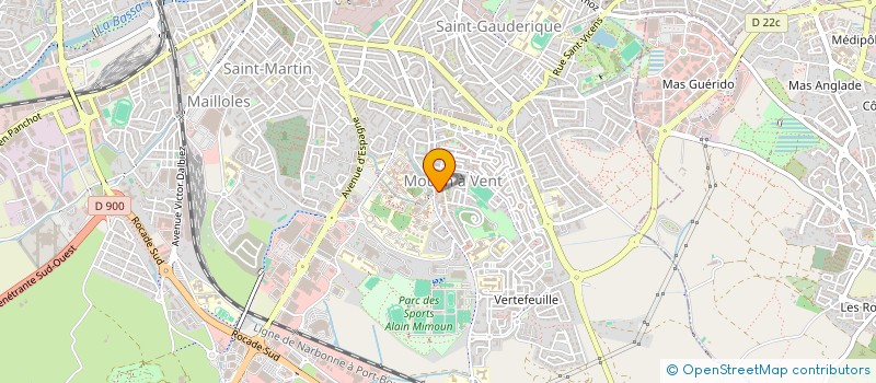 localisation de l'entreprise MONSIEUR LUDOVIC OLIVIERI  PERPIGNAN