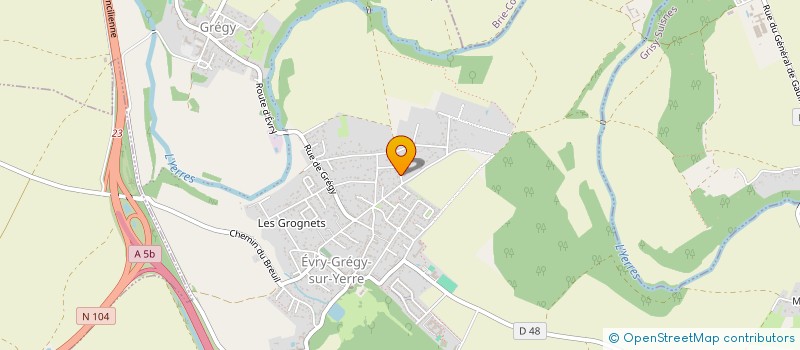 localisation de l'entreprise MONSIEUR LUDOVIC OSSARD  EVRY-GREGY-SUR-YERRE